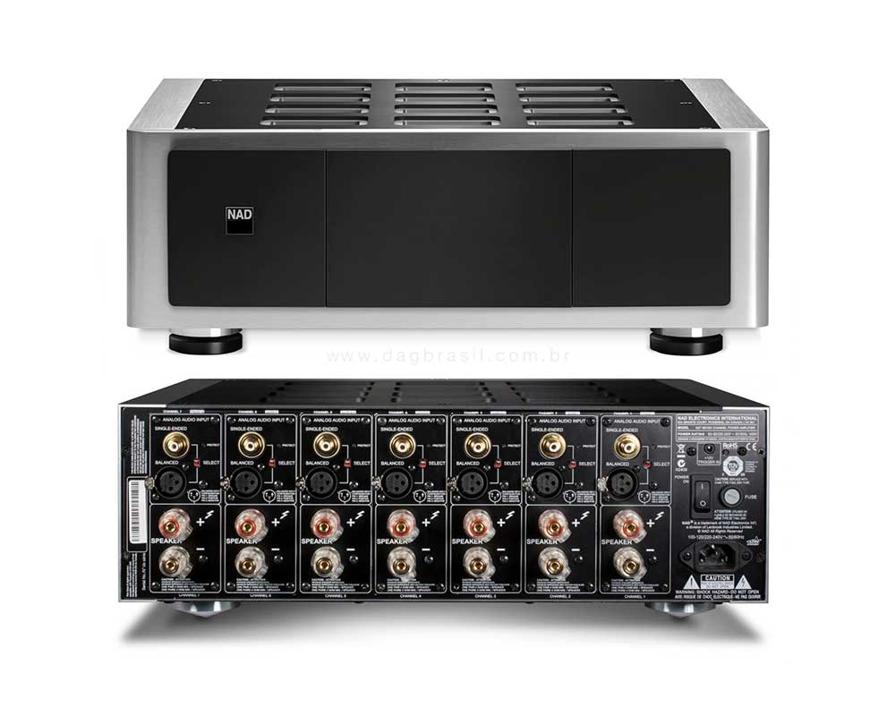 AMPLIFICADOR MULTICANAL NAD M27 | Dag Brasil AMPLIFICADOR MULTICANAL NAD M27 | Dag Brasil
